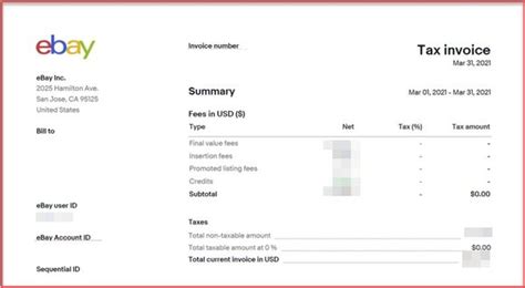 ebay ask seller for invoice.